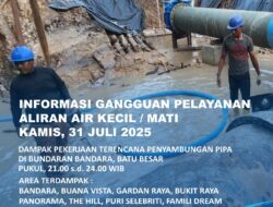 Penyambungan Pipa di Bundaran Bandara. Ini Area Terdampak