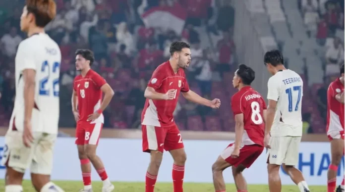 Timnas Indonesia U23 melaju ke final Piala AFF U23 2025 usai kalahkan Thailand lewat adu pinalti 7-6 di Stadion Gelora Bung Karno, Jumat (25/7/2025). (Foto: Antaranews)