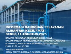 Pekerjaan Perbaikan Check Valve di Instalasi Pengolahan Air Minum Duriangkang