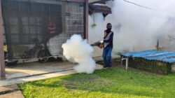 Lindungi Warga dari DBD, PT Timah Area Kundur Fogging Permukiman & Sarana Umum