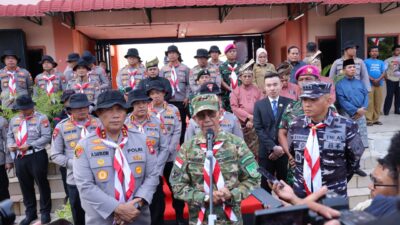SEMANGAT MERAH PUTIH: POLDA KEPRI GELAR KIRAB KEBANGSAAN JELANG HUT RI KE-80 DI BATAM