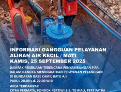 Penyambungan Pipa di Bundaran Base Camp Batu Aji, 25 September 2025. Ini Area Terdampak