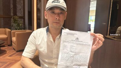 Korban pengeroyokan oleh pengusaha Batam berinisial HR. Foto:metro.batampos.co.id