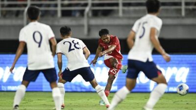 Indonesia Ungguli Taiwan 6-0. Foto: ANTARA FOTO/Sigid Kurniawan