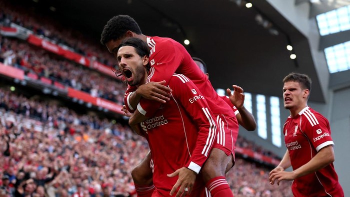 Dominik Szoboszlai menangkan Liverpool 1-0 atas Arsenal (REUTERS/Phil Noble