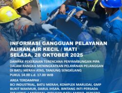 Penyambungan Pipa Tanjung Sengkuang, 28 Oktober 2025. Ini area Terdampak