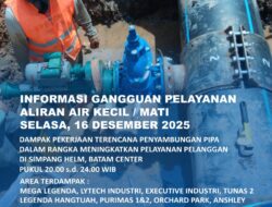 Penyambungan Pipa di Simpang Helm, Batam Center, 16 Desember 2025. Ini Area Terdampak