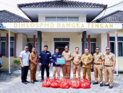PT Timah Tbk Salurkan Bantuan 300 Paket Sembako untuk Korban Banjir di Bangka Tengah