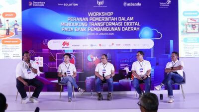Telkom bersama Asbanda menggelar Workshop Asbanda & BPD Seluruh Indonesia sebagai upaya mendorong percepatan transformasi digital Bank Pembangunan Daerah di Batam, Kamis (22/01/2026). Foto:IST