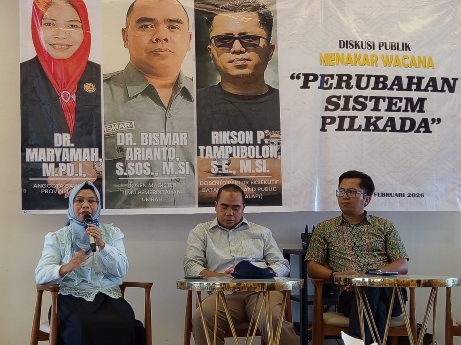 Menakar Wacana Perubahan Sistem Pilkada di Batam, Kepulauan Riau, Selasa (24/2/2026).