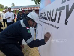 Apel Akbar Peringatan Bulan K3 Nasional 2026 di Karimun Dihadiri Dirut PT Timah Tbk 