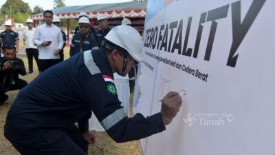 Apel Akbar Peringatan Bulan K3 Nasional 2026 di Karimun Dihadiri Dirut PT Timah Tbk 