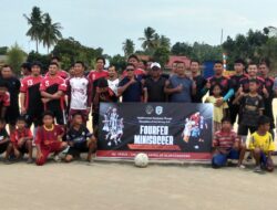 Pemuda Alor Jongkong Gelar Turnamen Mini Soccer Berhadiah Piala dan Uang Pembinaan 