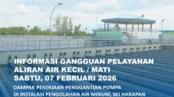 Penggantian Pompa di Instalasi Pengolahan Air Minum Sei Harapan, 7 Februari 2026