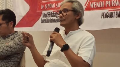 Suyono dalam diskusi publik bertema "Swasembada Energi di Era Presiden Prabowo" di Batam, Kepulauan Riau, Selasa (24/2/2026).