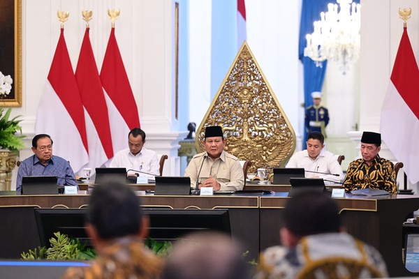Prabowo gelar pertemuan dengan Presiden dan Wapres terdahulu di Istana (Muchlis Jr – Biro Pers Sekretariat Presiden)