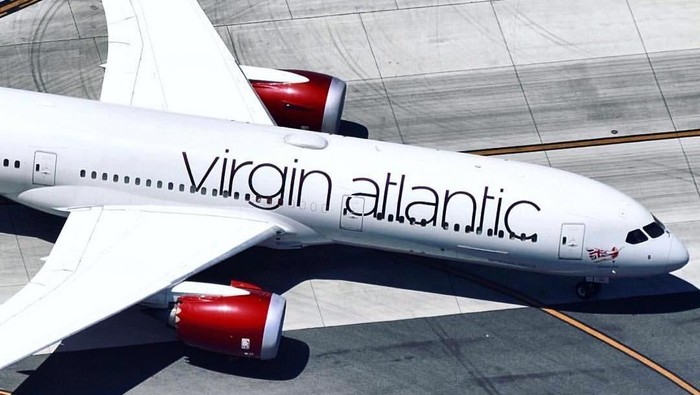 Pesawat Virgin Atlantic (Foto: Instagram/@virginatlantic)