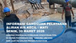 Perbaikan Kebocoran Pipa di Depan SP Plaza Batu Aji, Ini Area Terdampak