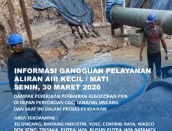 Perbaikan Kebocoran Pipa di Depan SP Plaza Batu Aji, Ini Area Terdampak