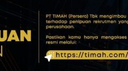 Ramai di Medsos Loker Karyawannya, PT Timah Tbk Pastikan Itu Modus Penipuan