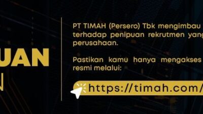 Ramai di Medsos Loker Karyawannya, PT Timah Tbk Pastikan Itu Modus Penipuan