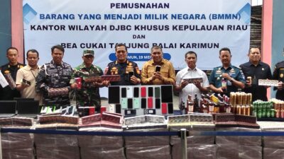 DJBC Khusus Kepri Musnahkan BMMN Senilai Rp 10,9 Miliar, Ada Hape dan Laptop