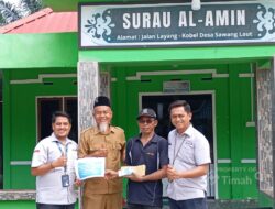 PT Timah Bantu Pembangunan Surau Al Amin di Karimun