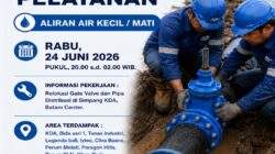 Relokasi Pipa 300mm Akibat Kebocoran di Simpang KDA, Batam Center, Rabu 24 Juni 2026