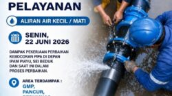 Perbaikan Jalur Distribusi Air Menuju Perumnas, Bida Ayu, Mangsang, Bidadari, Puri Agung dan sekitarnya Rampung
