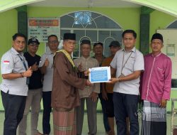 PT Timah Salurkan Bantuan ke Masjid Nurul Huda Kundur Barat
