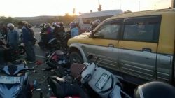 Mitshubishi Strada Tabrakan Karambol di Simpang Kepri Mall, Empat Orang Terluka