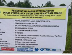 Dukung Pendidikan, Dinas PUPR Karimun Perbaiki Akses Jalan SMA Binaan di Bati 