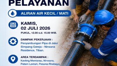 Pekerjaan Terencana Relokasi & Penyambungan di Jalur Simpang Gereja sampai Nirwana Residence