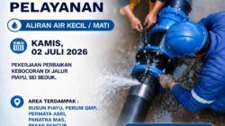 Informasi Dampak Perbaikan Pipa Bocor di Piayu, Kamis 2 Juli 2026