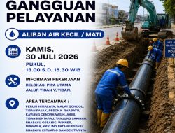 Gangguan Pelayanan Dampak Relokasi Pipa DCIP 200mm Jalur Utama Tiban V, Tiban