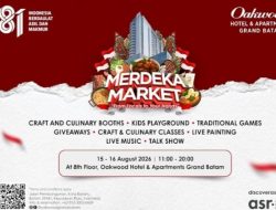 Oakwood Grand Batam Hadirkan Merdeka Market 2026: Pop-Up Market Bertabur Budaya,UMKM, dan Hadiah