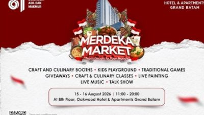 Oakwood Grand Batam Hadirkan Merdeka Market 2026: Pop-Up Market Bertabur Budaya,UMKM, dan Hadiah