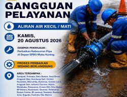 Perbaikan Kebocoran pipa DCIP 800mm di Depan SPBU Muka Kuning