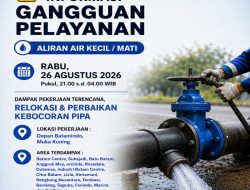Relokasi dan Perbaikan Kebocoran Pipa di Depan Batamindo, Muka Kuning, 26 Agustus 2026. Ini Area Terdampak