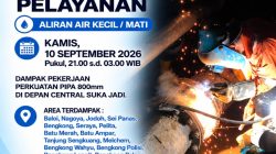 PENGERJAAN PIPA DI DEPAN CENTRAL SUKAJADI, KAMIS 10 SEPTEMBER 2026