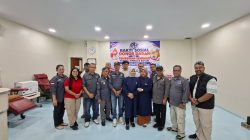 Jelang Rakernas III, PJS Kepri Gelar Donor Darah dan Bagikan Sembako